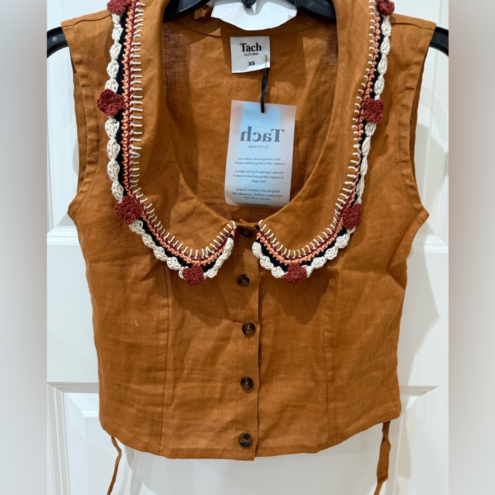 TACH Manon Linen shirt NWT